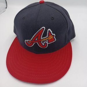 NEW ERA LOS 59FIFTY ATLANTA BRAVES MLB BASEBALL HAT